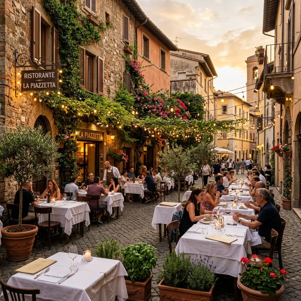 Beautiful outdoor terrace with 30 tables